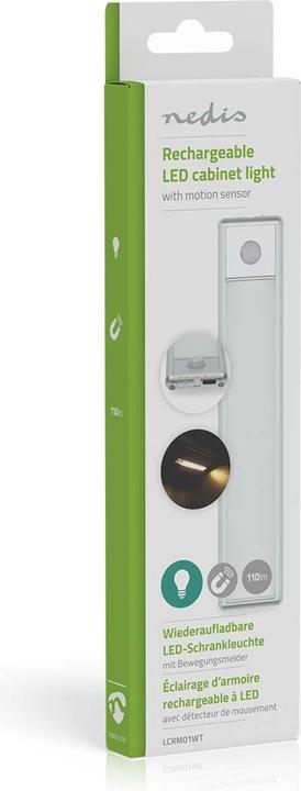 Produktbild Nedis Akku LED-Lichtleiste mit Bewegungssensor (Warmweiss, 1.40 cm, Indoor)
