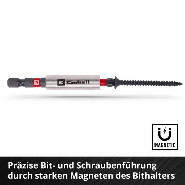 Actual product image Einhell Socket spanner bit socket set 1/4" (6.3 mm) 18-piece 108709 (6 mm, 3 mm, 5 mm, 4 mm)