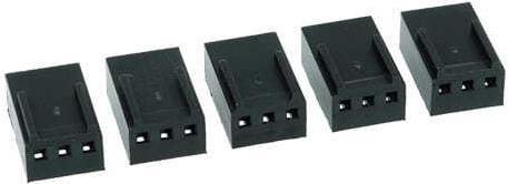 Phobya Fan Power Connector 3Pin Buchse inkl. Pins, 5 Stück