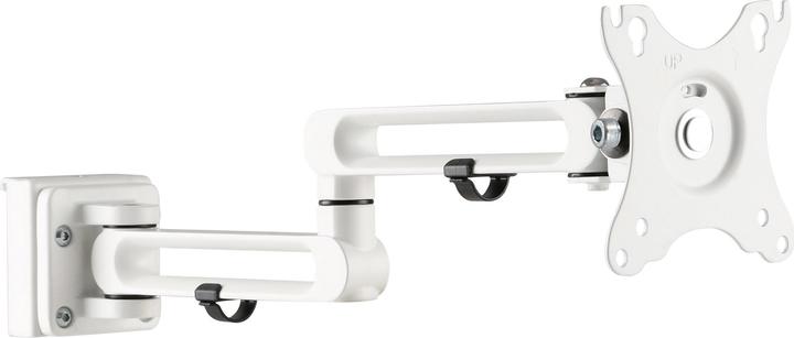 Produktbild InLine Slatwall Monitorhalter lang weiss (Tisch, 32")
