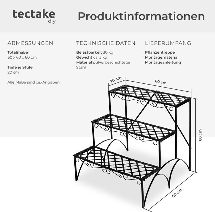 Actual product image tectake Flower Stairs