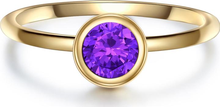 Glanzstücke München Damen Sterling Silber Amethyst gelbgold - 28681