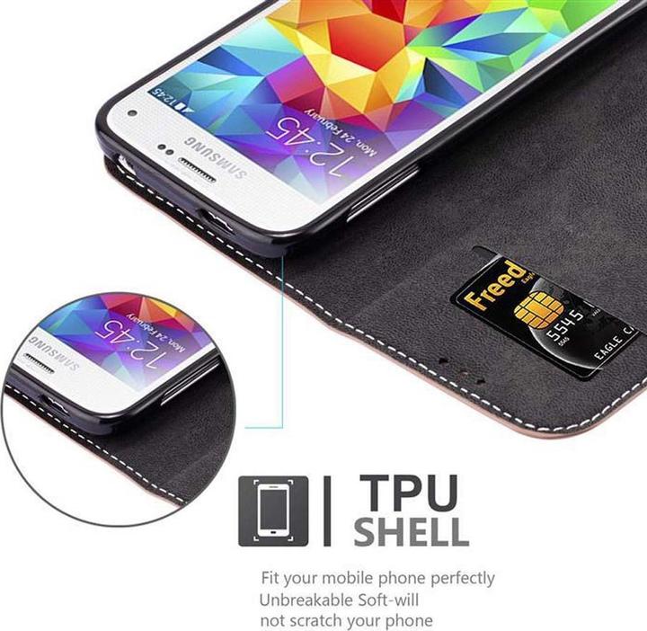 Productafbeelding Cadorabo Boek X Portemonnee Hoesje (Samsung Galaxy S5 Mini, Samsung Galaxy S5 Mini Duo)