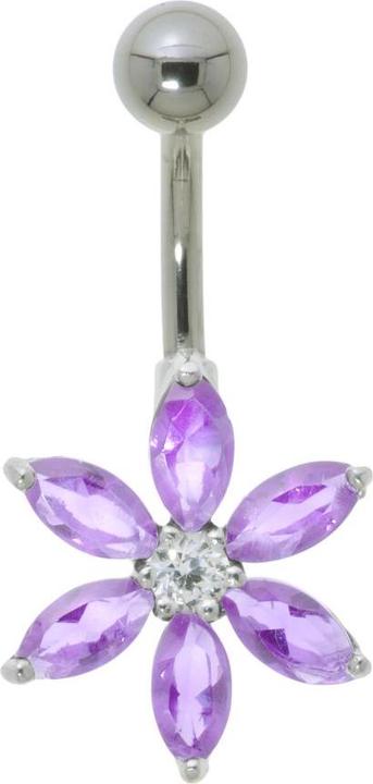 Produktbild Bijouteria Bauchpiercing (Edelstahl, Silber 925, Zirkonia)