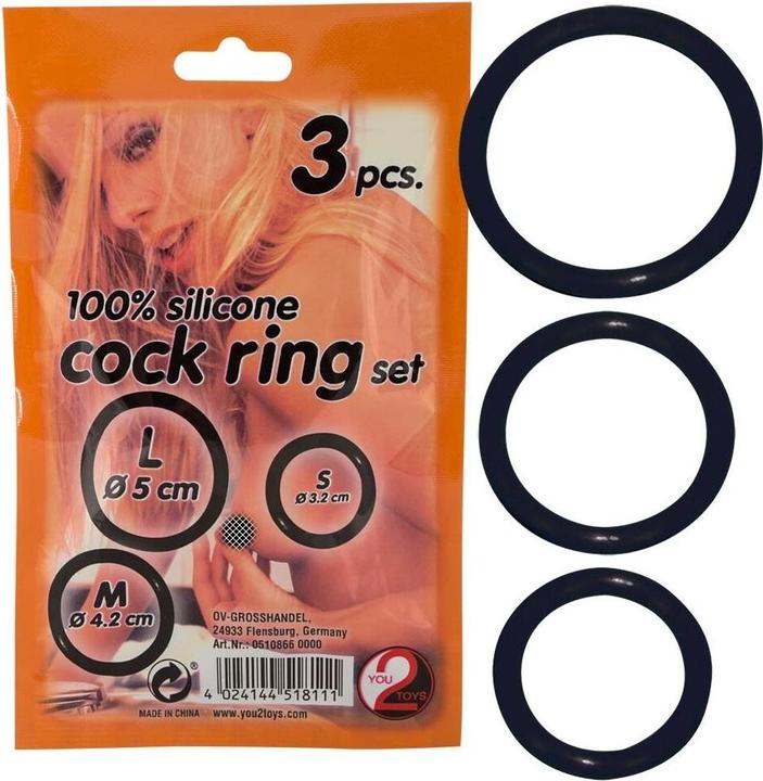 Actual product image You2Toys Penis Rings Trio (5 cm)