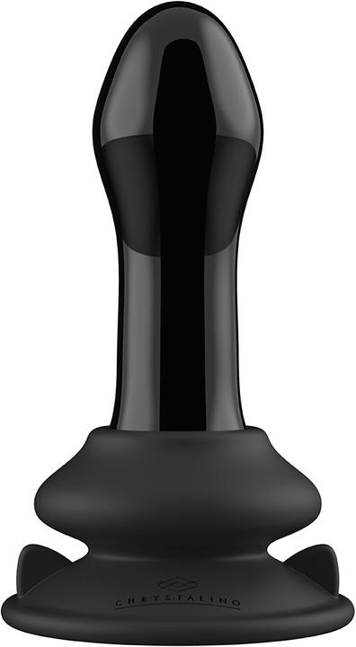 Produktbild Shots Pluggy - Glass Vibrator - With Suction Cup and Remote - Rechargeable - 10 Speed