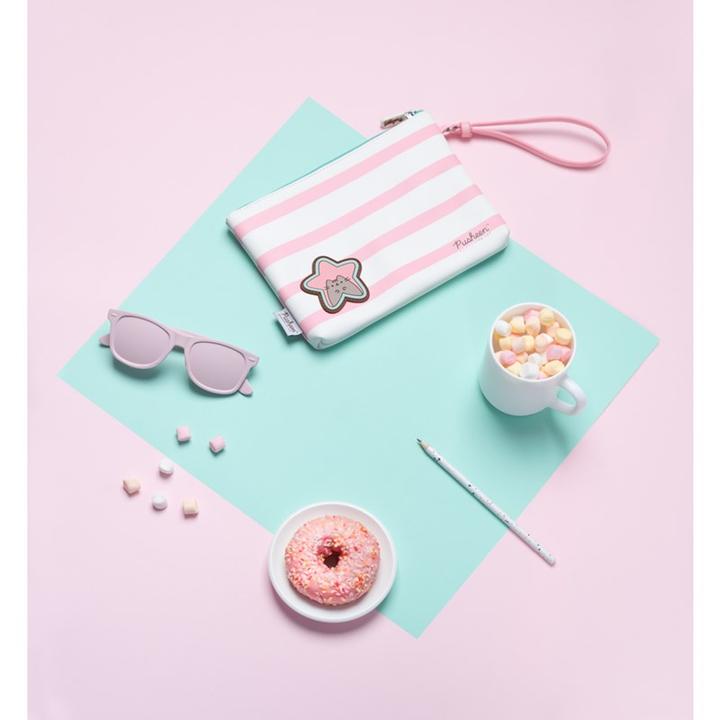 Image du produit Pusheen Pencil Case - Rose Collection Universal Cosmetic Bag (23 x 16.5 x 2.5 cm)