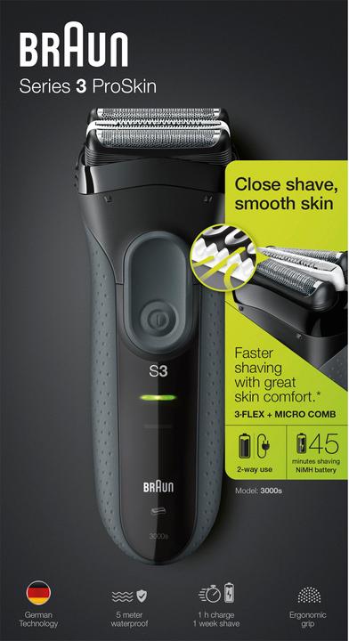 Actual product image Braun Men's Shaver Series 3 ProSkin 300s b Black