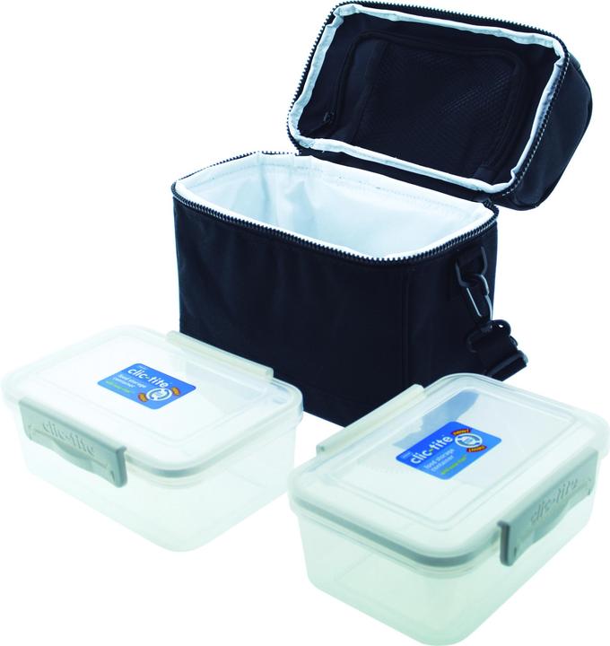 Produktbild Jata Kuehltasche mit Tragegriff und Schultergurt inkl. 2 Frischhalteboxen (gesamt 2200 ml) (2.20 l)