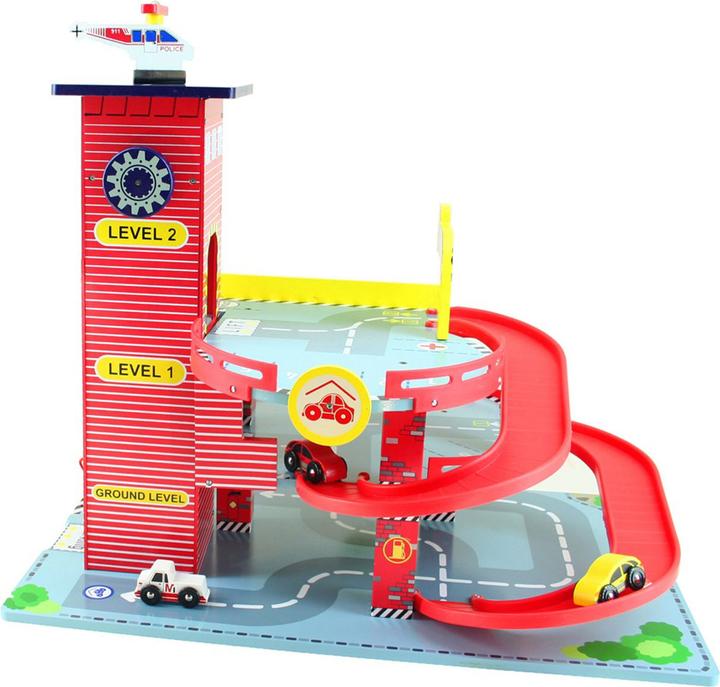 Immagine prodotto Mentari Garage in legno Rosso