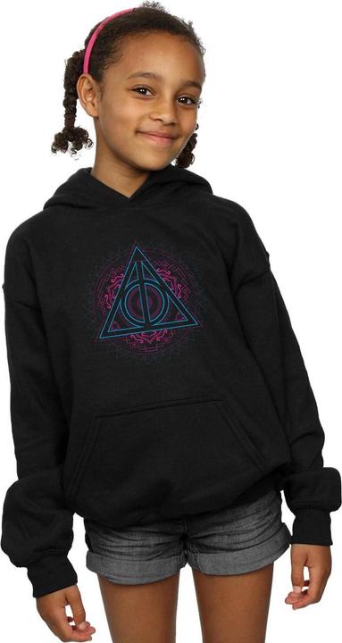 Produktbild Neon Deathly Hallows Kapuzenpullover Mädchen (128)