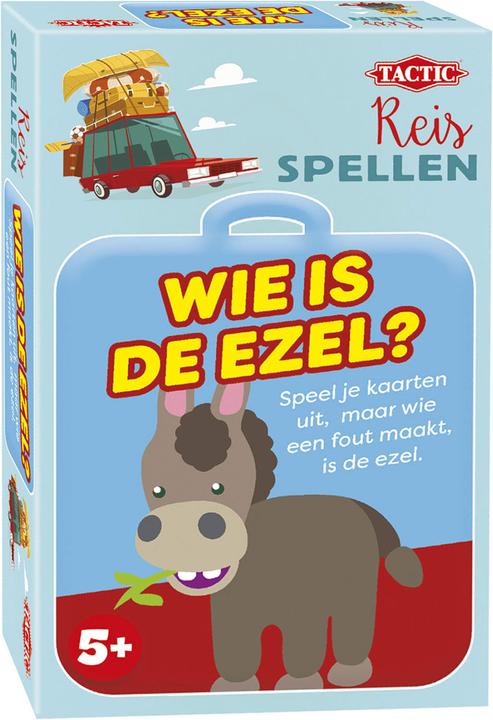 Actual product image Tactic Travel game Who is the donkey? (Dutch)