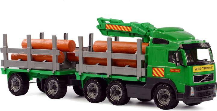 Polesie Volvo wood transporter truck with trailer
