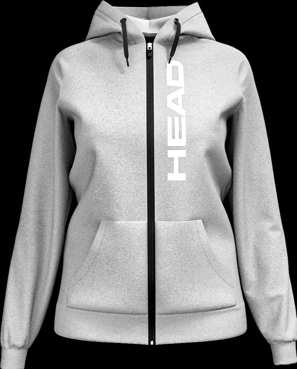 Head Club 25 Original Hoodie FZ Damen Grau