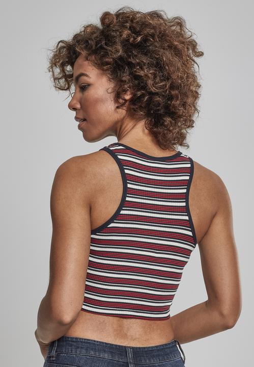 Actual product image Urban Classics Ladies Rib Stripe Cropped Top (L)