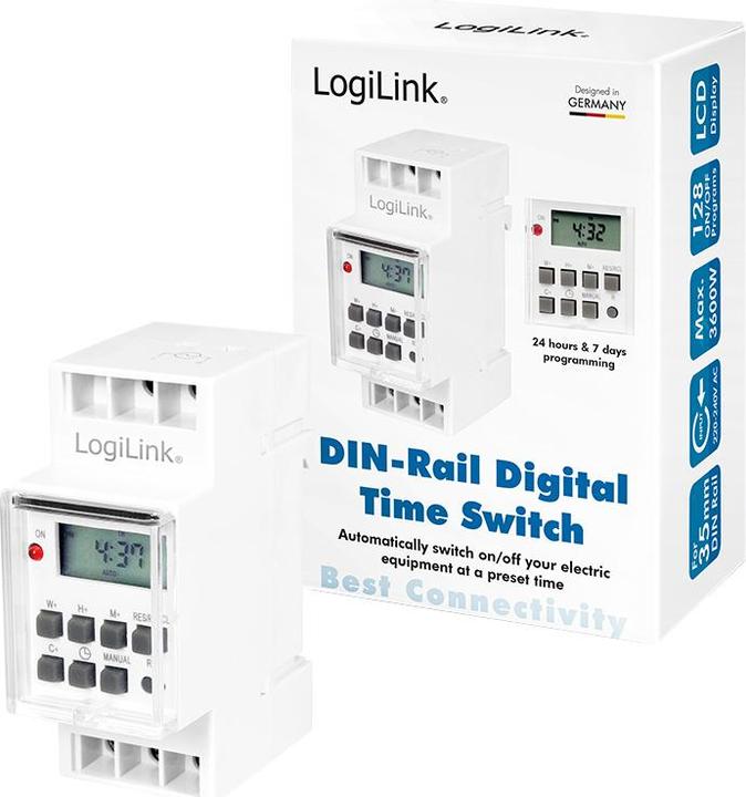 Immagine prodotto LogiLink Interruttore di rete automatico (montaggio su guida DIN possibile)