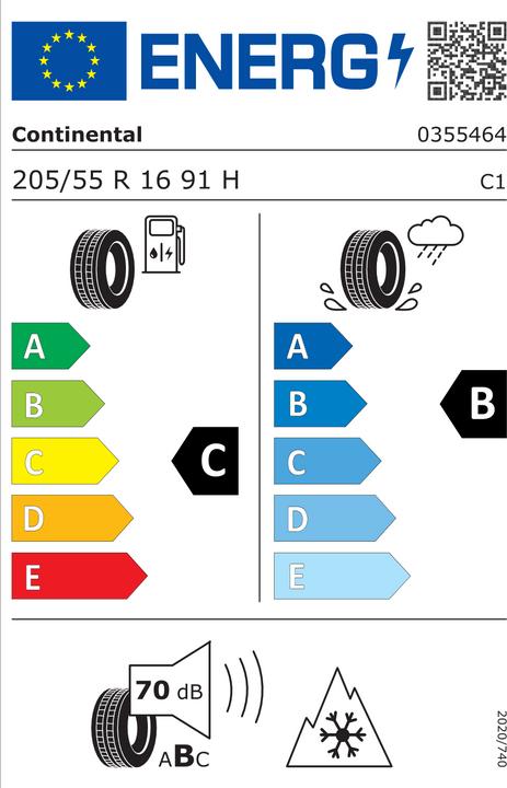 Actual product image Continental WinterContact TS 870 (205/55R16 91H, Winter tyres)