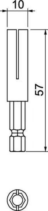 Actual product image OBO Bettermann 927 BES VSW 25 A Pretensioner bit for band end clamps 5057694