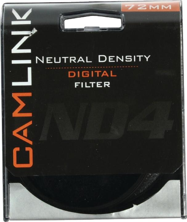 Actual product image Camlink Neutral Density ND4 Camera Lens Filter, 72 mm (72 mm, Neutral density filter, 72 mm)