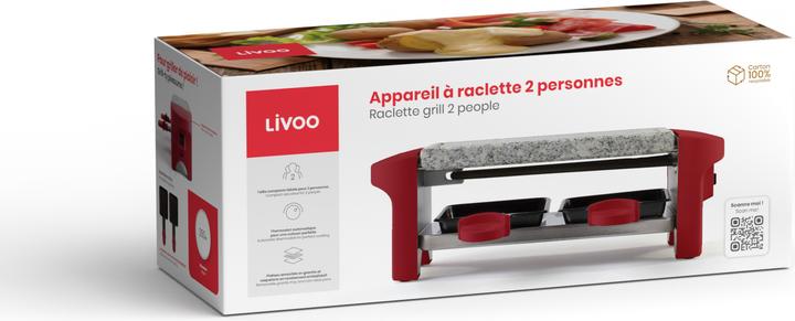 Image du produit Livoo Appareil à raclette 2 personnes