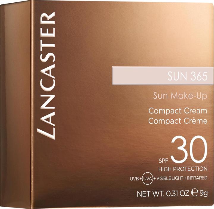Actual product image Lancaster Sun 365 - Compact Powder Cream Medium 02 (Sun cream face, SPF 30, 9 g)