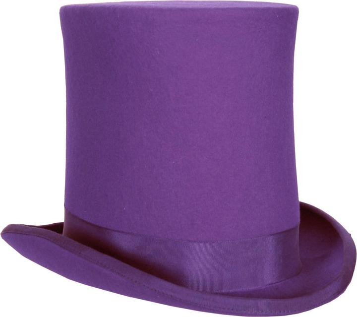 Actual product image Thetru Zylinderhut extra hoch lila
