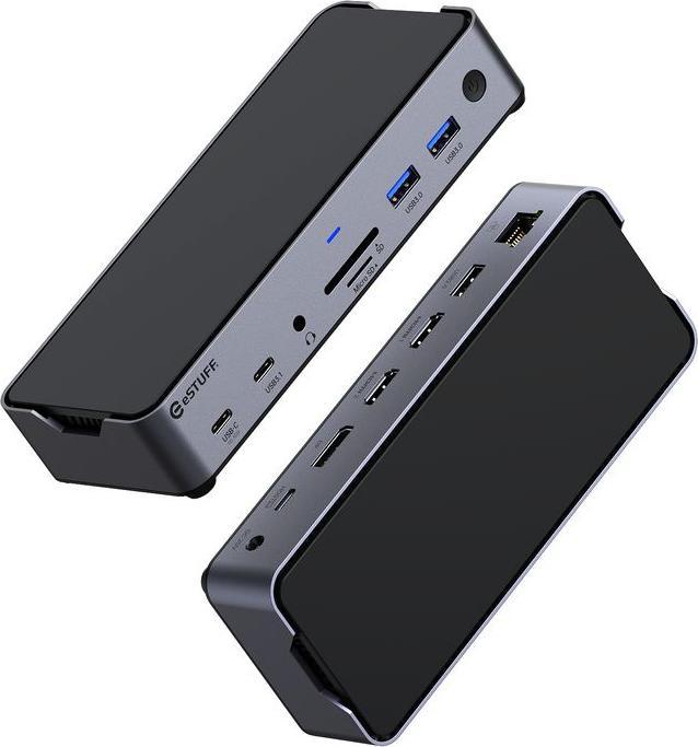 Produktbild eSTUFF Triple USB-C Docking Station (USB-C, 3 Ports)