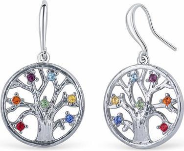 Produktbild Crystalp Flattering earrings with Chakra Tree of life crystals 40093.MLT. R