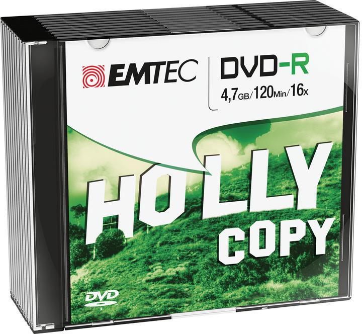 Immagine prodotto Emtec DVD-R 4,7GB 16x Slim (10) (10 x)