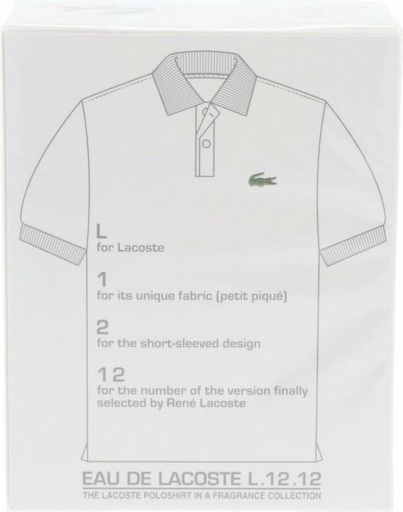 Immagine prodotto Lacoste L.12.12 (Eau de toilette, 175 ml)