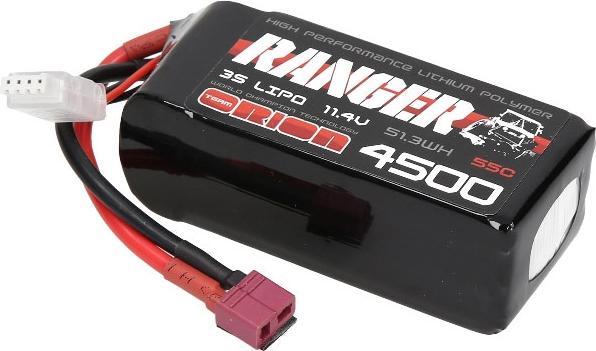 Image du produit Team Orion 3S 55C Ranger Crawler HV Shorty LiPo Battery (11.4V/4500mAh) (11.40 V, 4500 mAh)