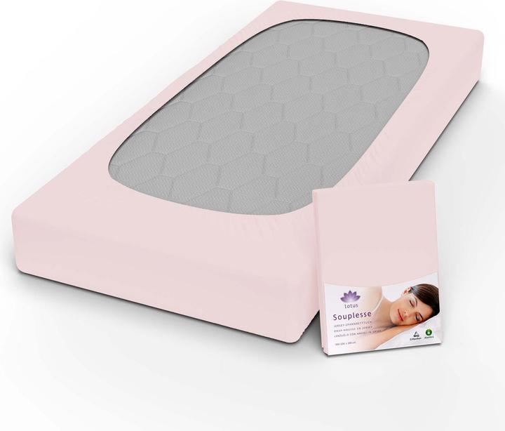 Actual product image Lotus Bettwaren Jersey fitted sheet Souplesse (200 x 220 cm)