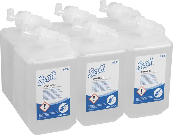 Produktbild Kleenex ® Flüssigseife neutral antibakteriell pH-Wert: 6 Ausführung des Behälters: Kanister Material des... (Flüssigseife, 1000 ml)