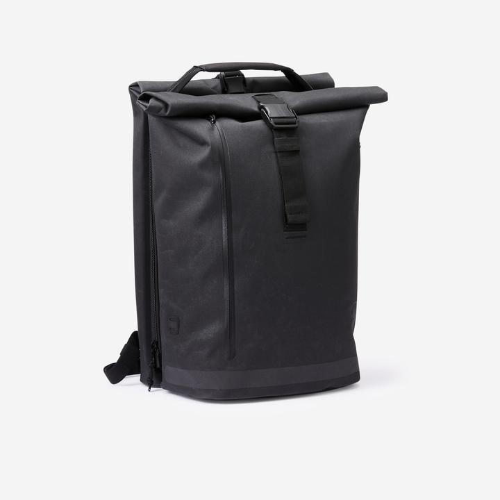Produktbild Btwin Doppel-Fahrradtasche Gepäcktasche Rucksack für Gepäckträger XL 31 Liter (31 l, Gepäckträgertasche)