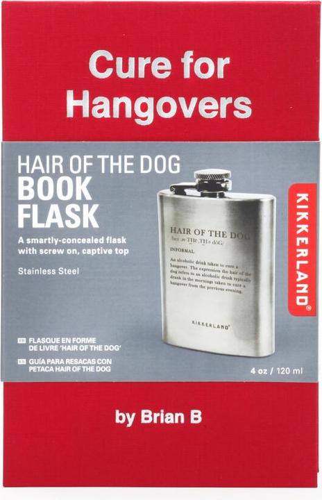 Actual product image Kikkerland Hair of the Dog Flask (120 ml)