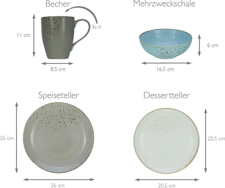 Produktbild CreaTable Nature Collection (16 Stück)