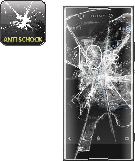 Actual product image Protectorking 2x Panzerfolie Anti-Shock HD Klar (2 Piece, Sony Xperia XA1)