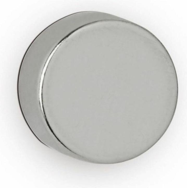 Image du produit Maul Aimant en néodyme en forme de disque, 10 mm, force d'adhérence : 2,6 kg, argent Diamètre : 10 mm / (10 x)