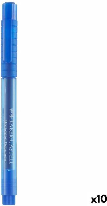 Produktbild Faber-Castell Finepen/Broadpen Document (Blau, 10 x)