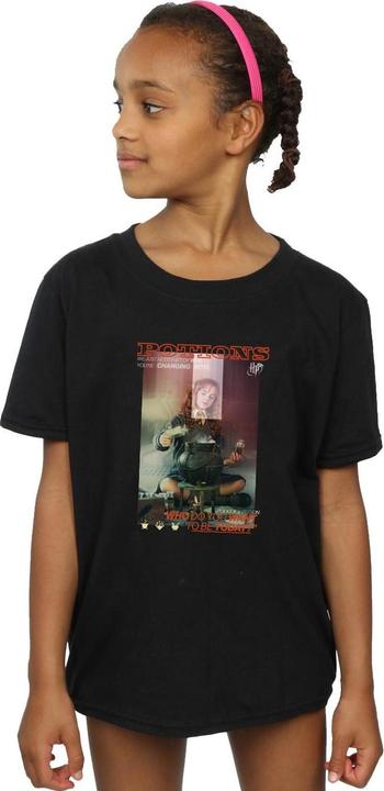 Actual product image Girls Hermoine Granger Polyjuice Cotton T-Shirt (104)