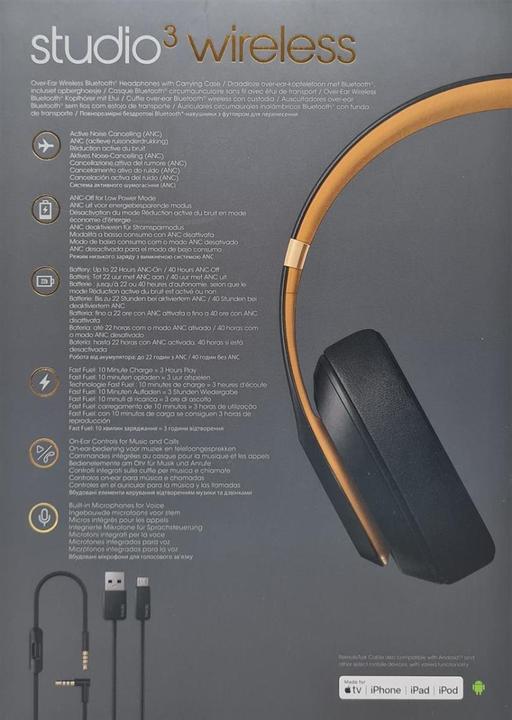 Actual product image Beats Studio3 (ANC, 22 h, Cable, Wireless)