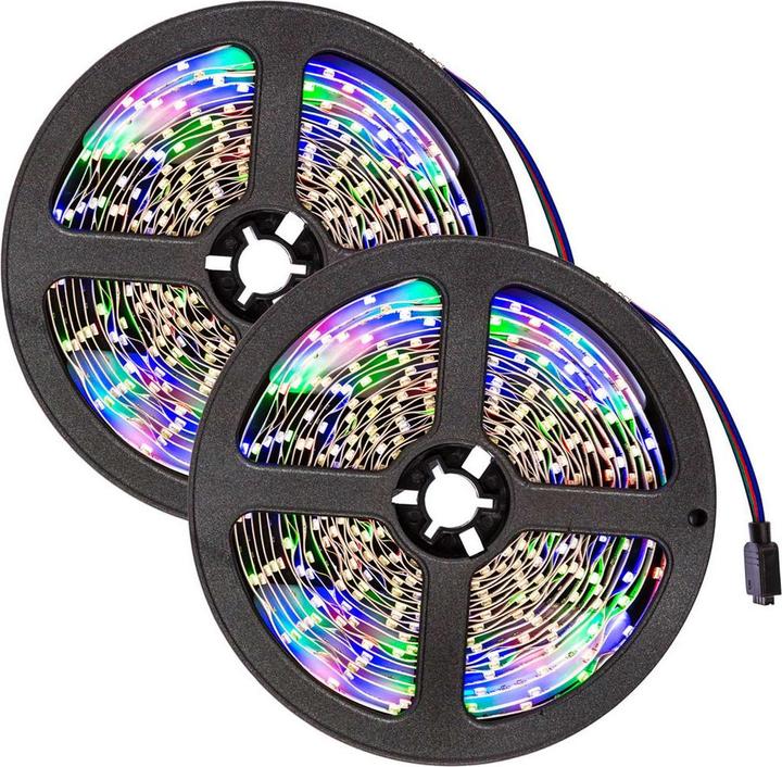Image du produit tectake 2x bande LED (RGB, 500 cm, Intérieur)