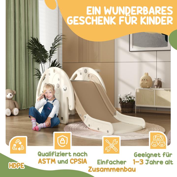 Actual product image Aiyaplay Kinderrutsche Kunststoff Cremeweiss