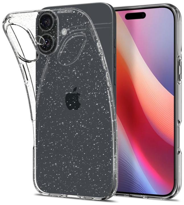 Actual product image Spigen Liquid Crystal case for iPhone 16 6,1" glitter crystal (Apple iPhone 16)