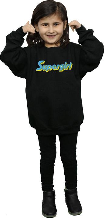 Produktbild Supergirl Text Logo Sweatshirt Mädchen (152, 158)