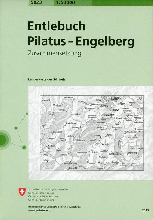 Immagine prodotto Mappa 1:50'000 5023 Entlebuch-Pilatus-Engelberg