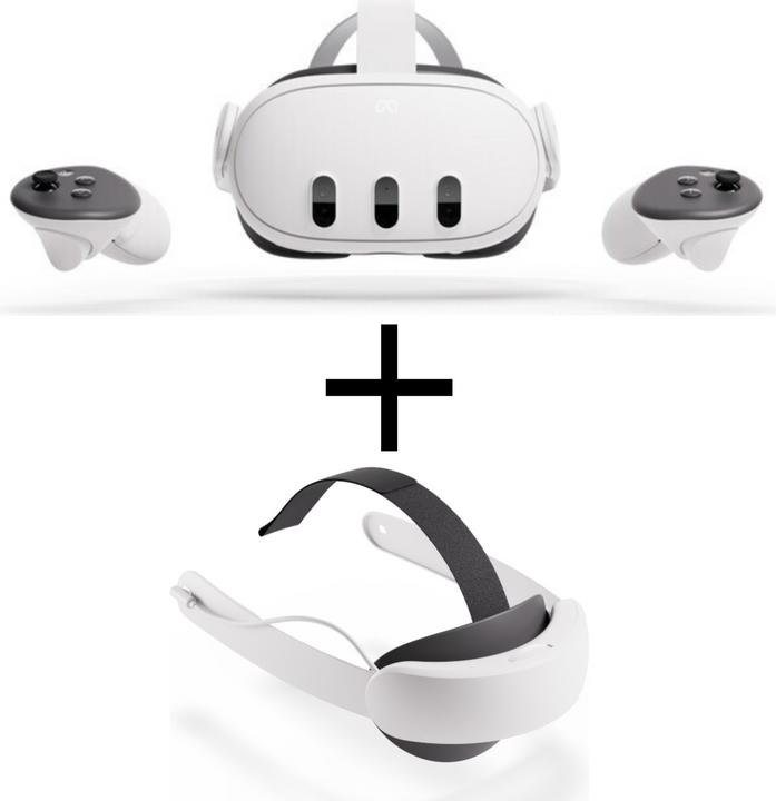 Meta Quest 3 + Quest 3 / 3S Elite Strap mit Batterie (512 GB)