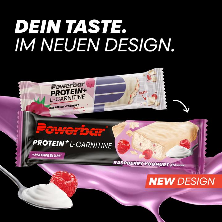 Produktbild Powerbar Protein Plus + L-Carnitine (Himbeere-Joghurt, 30 Stk., 1050 g)