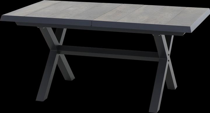 Immagine prodotto Siena Garden Sincro Ausziehtisch 160/200x90cm matt anthrazit / washed grey (160 cm)