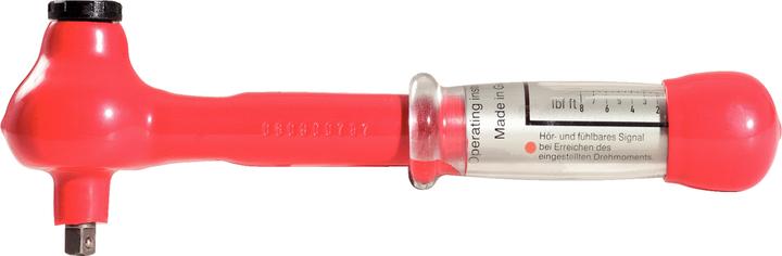 Actual product image KS Tools Mini torque wrench with protective insulation+changeover ratchet, 1/2", 5-25 Nm (1/2", 5 Nm, 25 Nm)